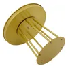 The underside of a gold-colored round stand with multiple vertical supports. Podgląd zdjęcia produktu