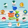 Baby Badespielzeug Saugnapf Spinner 3er Set Motorik Produktbild-Vorschau 4