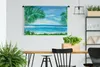 MuchoWow® Wandteppich Wandbehang Meer - Pflanze - Aquarell Produktbild-Vorschau 2