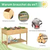 Outsunny Hochbeet 8 Fächer Pflanztisch Blumenkasten Produktbild-Vorschau 4
