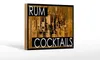 Holzschild Alkohol 18x12cm Rum Cocktails Produktbild-Vorschau 1