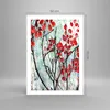 Poster - Poster ohne Rahmen - Rot Blätter Zweige - 50x70 cm Produktbild-Vorschau 4