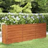 vidaXL Hochbeet Rostig 240x40x77 cm Cortenstahl Produktbild-Vorschau 2