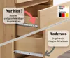Kommode mit 6 Schubladen 140 cm Breite Kommode sonoma Holz Produktbild-Vorschau 5