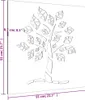 vidaXL Garten-Wanddeko 55x55 cm Cortenstahl Baum-Design Produktbild-Vorschau 7