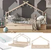Domečková postel Vitalispa Design Přírodní dřevo 90x200 cm Náhled obrázku produktu 2