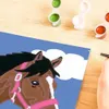 A close-up of a paint-by-numbers kit showing a horse being painted. Anteprima dell’immagine prodotto