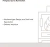 Fireplace Zaria, Freistehende Feuerstelle, Geschlossen, Produktbild-Vorschau 9