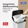 Rotho Paso Mülleimer 20l mit Deckel, Kunststoff (PP Produktbild-Vorschau 4