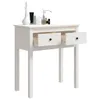 vidaXL Konzolový stolek bílý 70x35x75 cm Masivní borovicové Náhled obrázku produktu 4