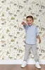 ESTAhome carta da parati dinosauri beige e grigio talpa 53 Anteprima dell’immagine prodotto 7