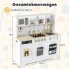 COSTWAY dětská kuchyňka, dřevěná kuchyňská sada s Náhled obrázku produktu 3