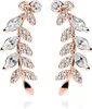 Ohrstecker Ohrklemme Ohrring Kristallblatt Zweig Crystal Produktbild-Vorschau 1