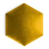 A single hexagonal yellow wall panel on a white background. Produktbild-Vorschau