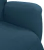 Sillón reclinable con reposapiés, color azul, tapizado en Vista previa de la imagen del producto 7