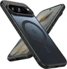 A black phone case with a magnetic ring is shown on a white background, with another phone partially visible behind it. Náhled obrázku produktu