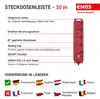 Presa EMOS 4-fold con interruttore, 10 m di cavo 1,5 mm2, Anteprima dell’immagine prodotto 3