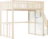 Letto a soppalco Sweiko 140x200cm con scaletta di Anteprima dell’immagine prodotto 11