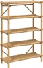 vidaXL Regal mit 5 Böden 100x40x150 cm Bambus Produktbild-Vorschau 1