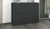 Kommode "Rova" 4-türig schwarz Produktbild-Vorschau 3