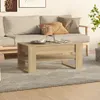 vidaXL Konferenčný stolík Sonoma Oak 102x55x45 cm Materiál Náhľad obrázku produktu 2