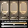 Specchio da bagno LED ovale con illuminazione, specchio da Anteprima dell’immagine prodotto 5