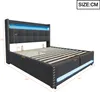 Merax hydraulisch verstelbaar bed met bekleding, 180x200 Productafbeelding-voorbeeld 7