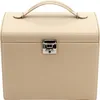 Friedrich23 - Sieradendoos, Cordoba, leer, beige, Productafbeelding-voorbeeld 1