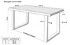 Esstisch Baumkante massiv Mango 120 x 80 U-Gestell schwarz Produktbild-Vorschau 6