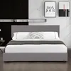 Polsterbett 'Juva' Doppelbett mit Matratze Bettkasten und Produktbild-Vorschau 3