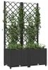 vidaXL Záhradný kvetináč s mriežkou čierny 80 x 40 x 136 cm Náhľad obrázku produktu 7