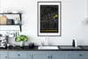 MuchoWow® Gerahmtes Poster Karte - Bad Oeynhausen - Gold - Produktbild-Vorschau 4