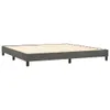 vidaXL Boxspringbett mit Matratze Dunkelgrau 200x200 cm Produktbild-Vorschau 3