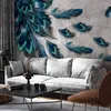 Vlies Fototapete - Blown Feathers 350x256 cm Tiere Produktbild-Vorschau 1