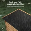 Záhradný domček Wiltec so žalúziovými dverami zo smrekového Náhľad obrázku produktu 12