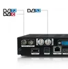 The rear panel of a black electronic device, likely a set-top box, showing various input and output ports. Podgląd zdjęcia produktu