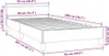 vidaXL Rám postele s čelem bez matrace krémový 90x200 cm Náhled obrázku produktu 6