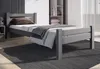 Bett 90x200, Bettrahmen, Holzbett mit Lattenrost | Massives Produktbild-Vorschau 2