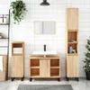 vidaXL Koupelnová skříňka Sonoma Oak 80x33x60 cm Materiál Náhled obrázku produktu 2