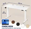 CASARIA® Höhenverstellbarer Schreibtisch elektrisch 120 x Produktbild-Vorschau 2