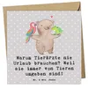 Mr. & Mrs. Panda Glückwunschkarte Tierarzt Freude - Grau Produktbild-Vorschau 1