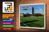 Blechschild Städte Düsseldorf Düsseltal Fußballplatz Produktbild-Vorschau 3