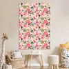 MuchoWow® Poster Blumen - Rosa - Muster 120x180 cm - Produktbild-Vorschau 7