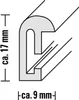 Diagram showing the dimensions of a profile. Anteprima dell’immagine prodotto