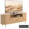 TV-Board 140 cm mit Steckdosen & USB, Lowboard für TVs bis Produktbild-Vorschau 2
