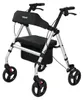 maxErgo Rollator Silber Gehhilfe für Outdoor Indoor Produktbild-Vorschau 1