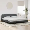 Rám postele "Dover" tmavě šedý 200x200 cm sametový Náhled obrázku produktu 2