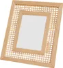 Boho Decor Foto Rahmen Wicker Rattan Collage Bild Rahmen Produktbild-Vorschau 1