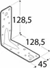 20x Schwerlast-Winkelverbinder mit Sicke 128,5 x 128,5 x 45 Produktbild-Vorschau 2