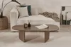 Stolik kawowy z zaokrąglonym blatem, długość 130 cm - Podgląd zdjęcia produktu 4